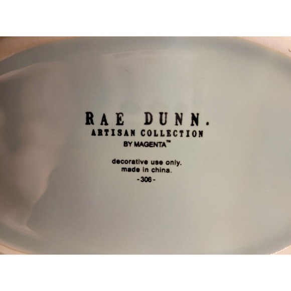 Rae Dunn Luster Blue “RELAX” Conk Conch Shell New 2022 NIB By Magenta - Picture 2 of 2